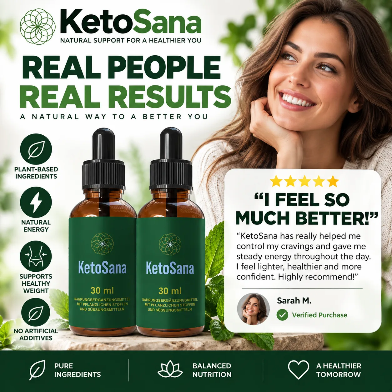 KetoSana real people real results banner